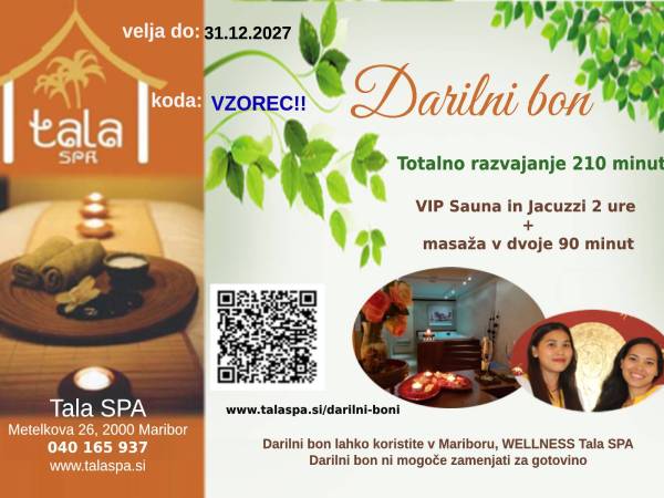 TOTALNO RAZVAJANJE 210 minut (90min masaže za oba)