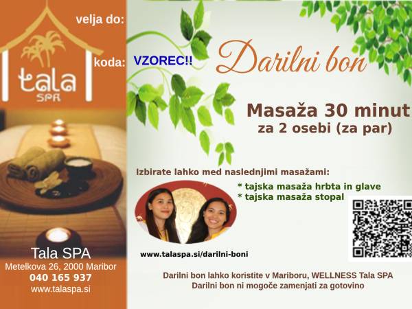 30 minutna masaža za dve osebi