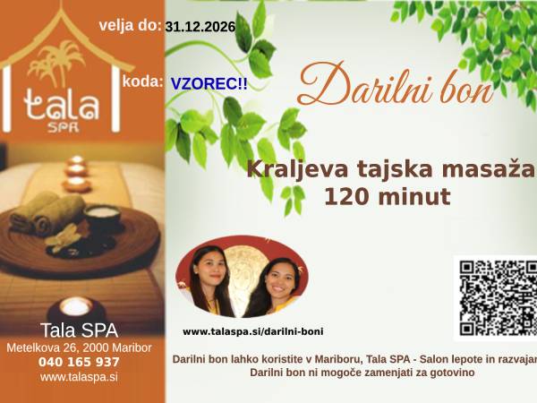Kraljeva tajska masaža 120 minut